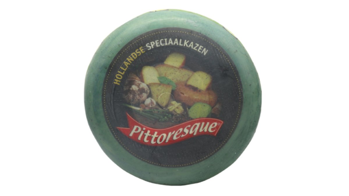 Sijerveld cheese Pitoresco Gouda 50% with green pesto (5 kg)