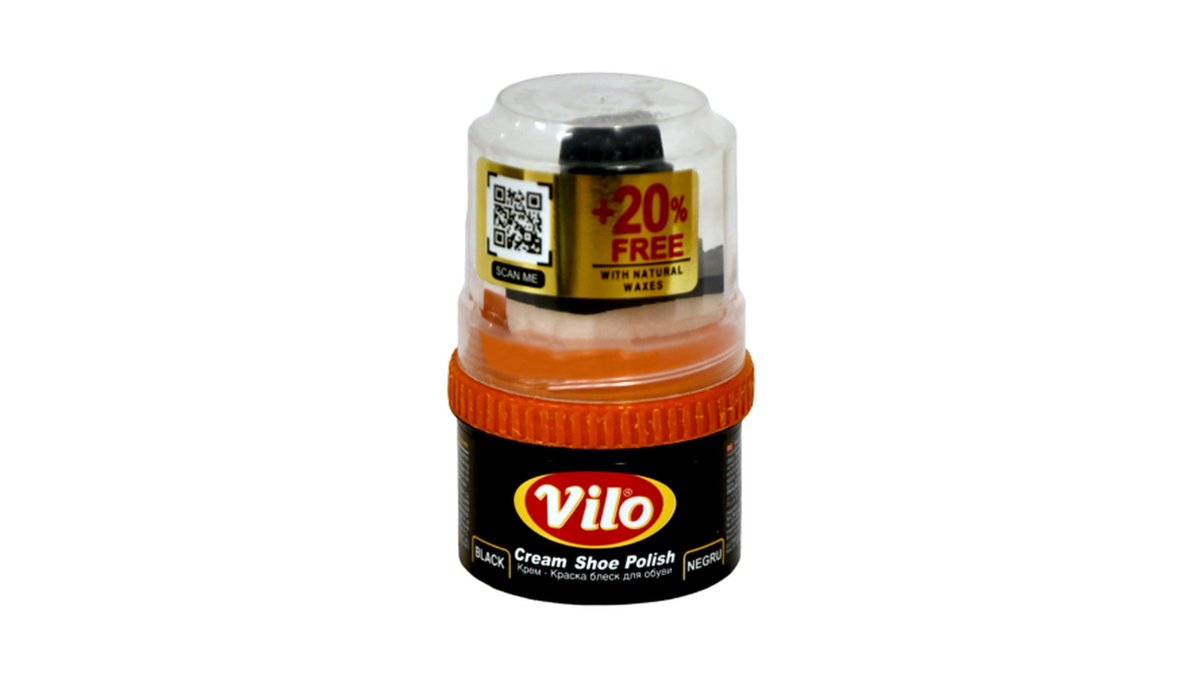 Vilo Крем для обуви black, leather (60 ml)