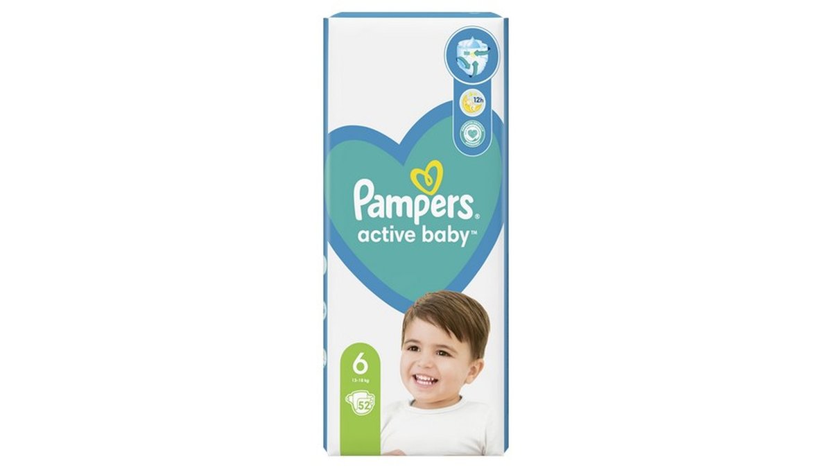 პამპერსი diapers Active Baby 6 (52 pcs)