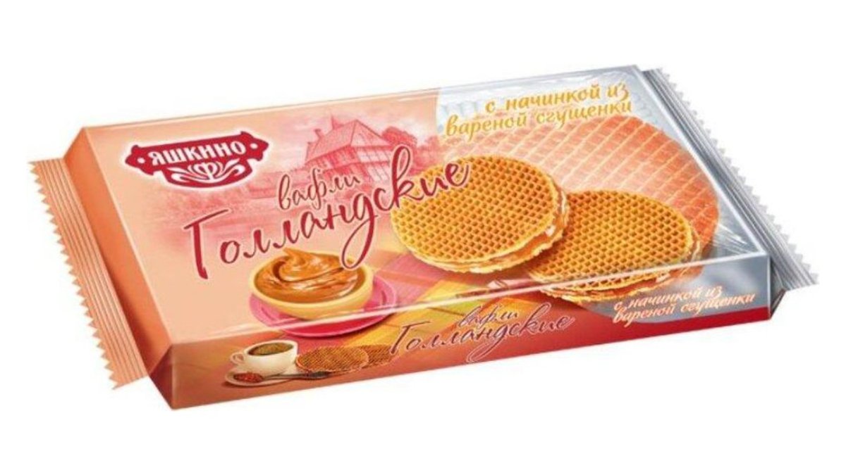 იაშკინო Вафля Dutch cooked with condensed milk (290 g)