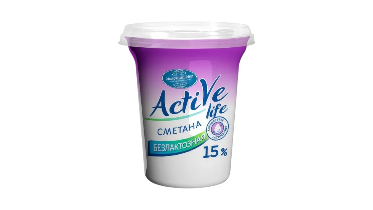 Active Life сметана ულაქტოზო (350 g)
