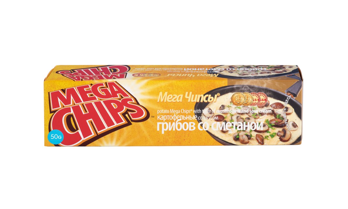 MEGACHIPS ჩიფსები with mushrooms and sour cream (50 გ)