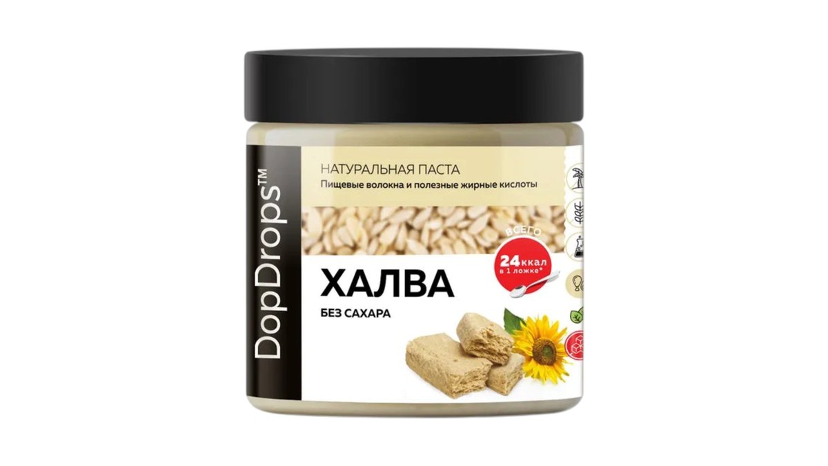 DopDrops სპრედი halva without additives (500 g)