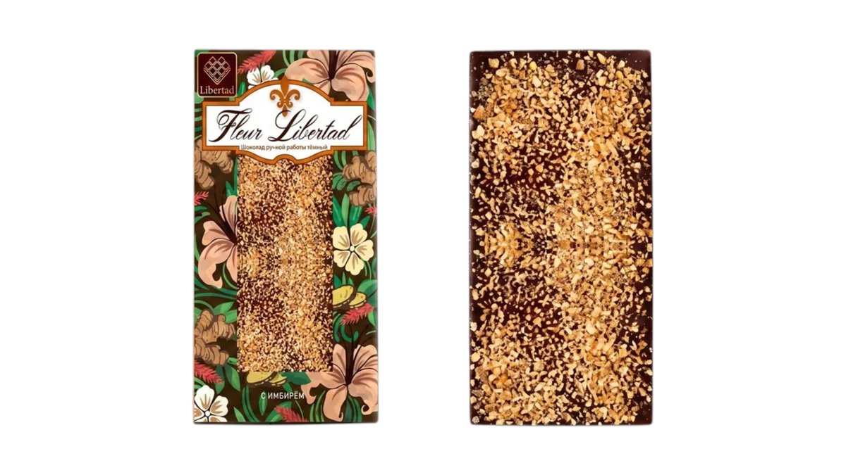 Fleur Libertad შოკოლადი bitter ginger (80 g)