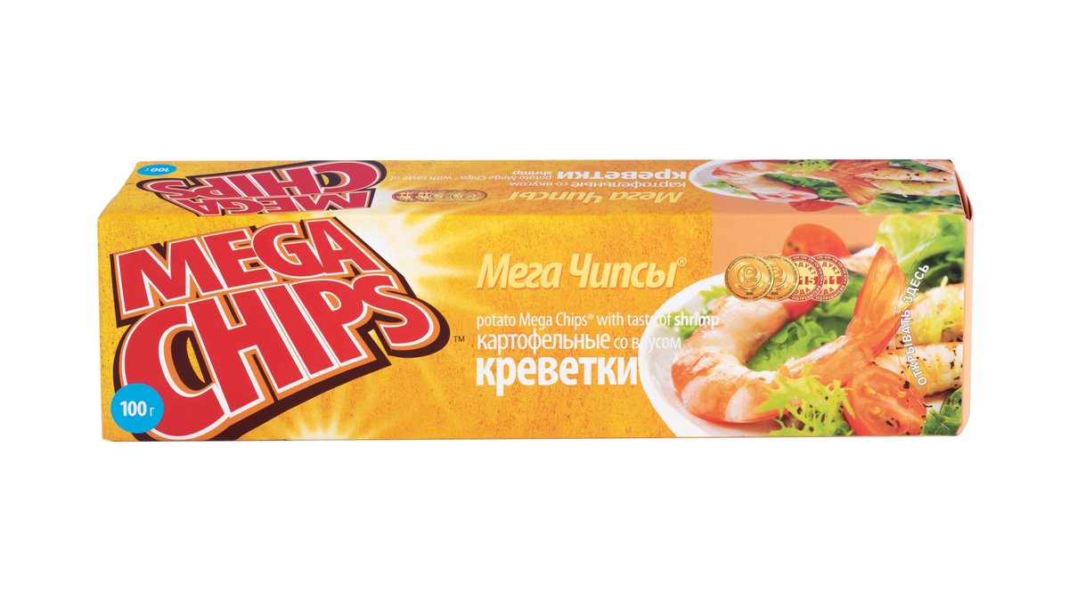 MEGACHIPS чипсы with shrimp (100 g)