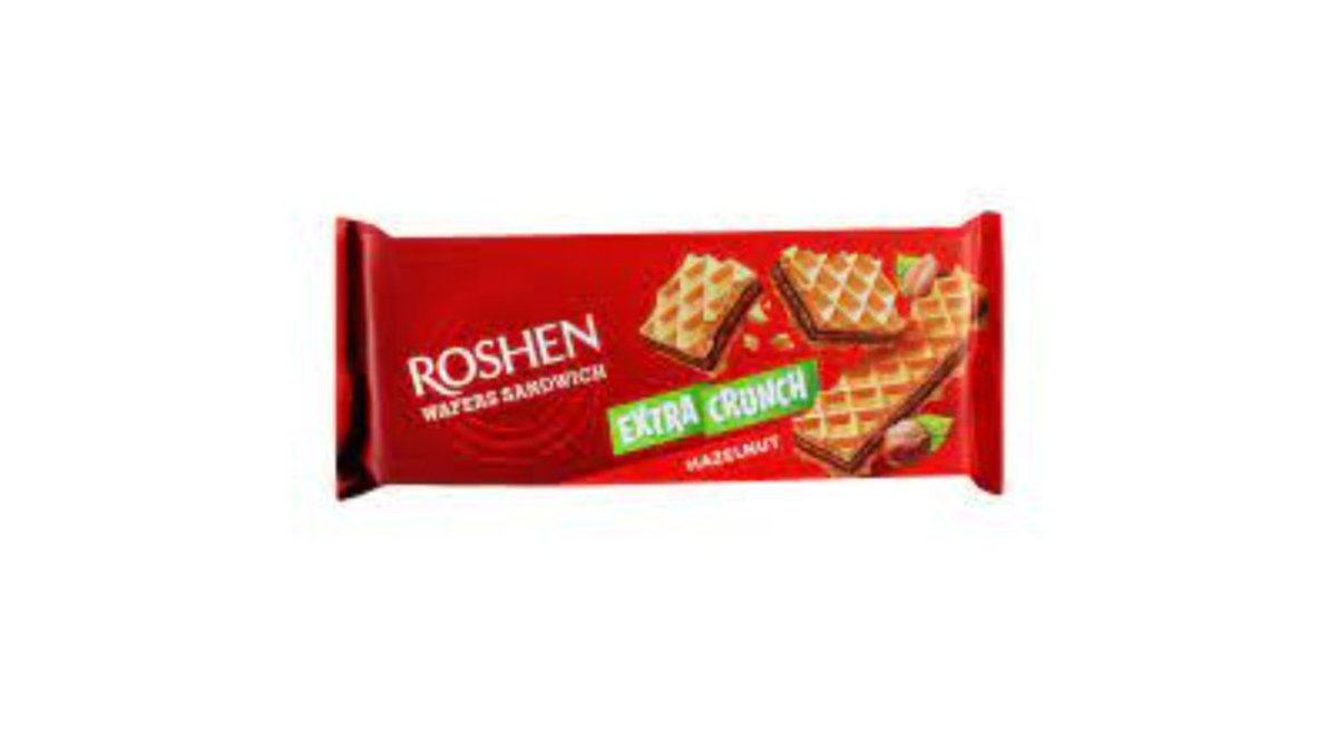 Roshen ვაფლი Wafers Sandwich Crunch Nuts (142 g)