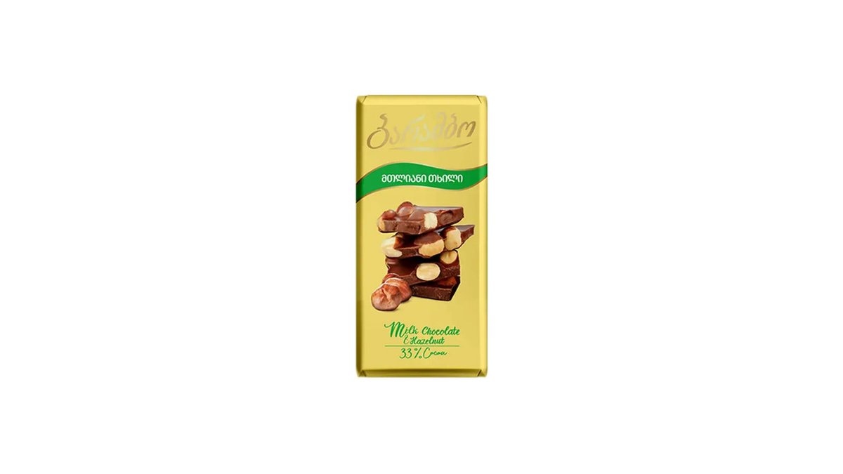 Barambo Шоколад Shock Bars with Whole Nuts (83 g)