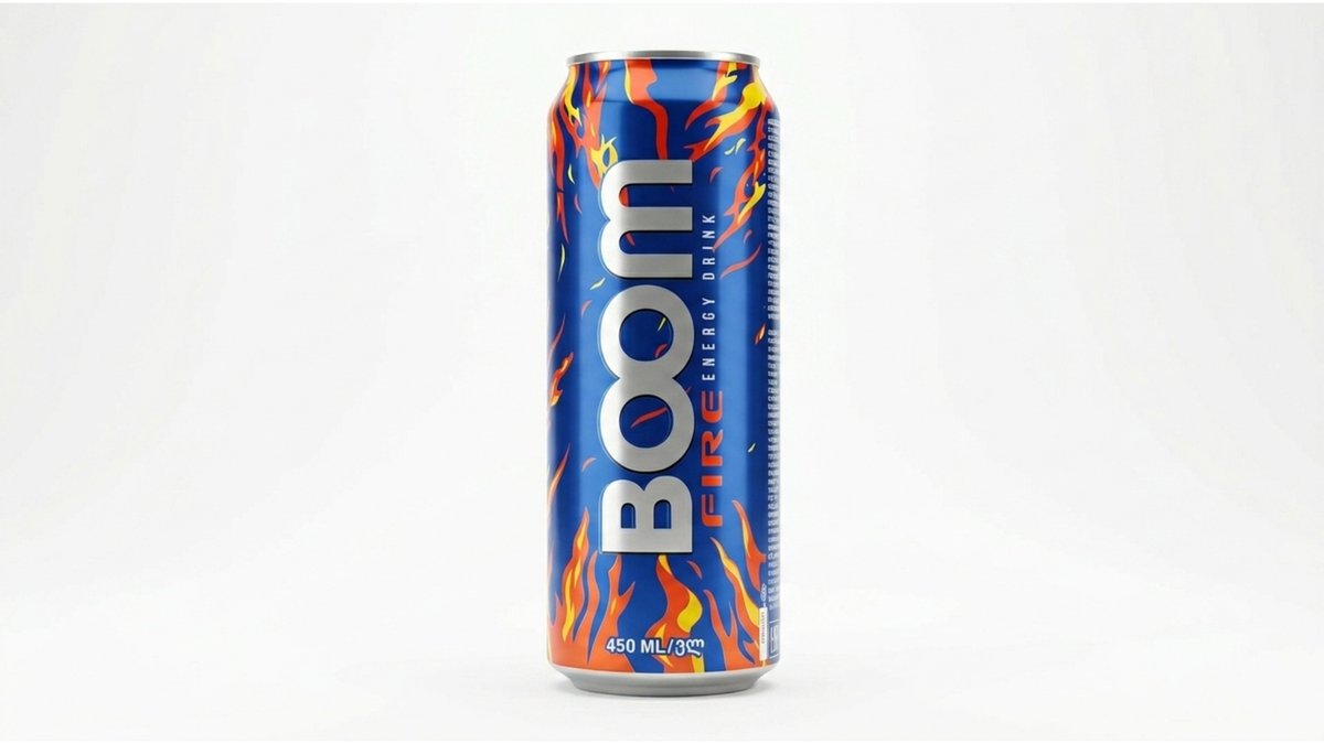 BOOM Energy Drink FIRE (0.45 can)