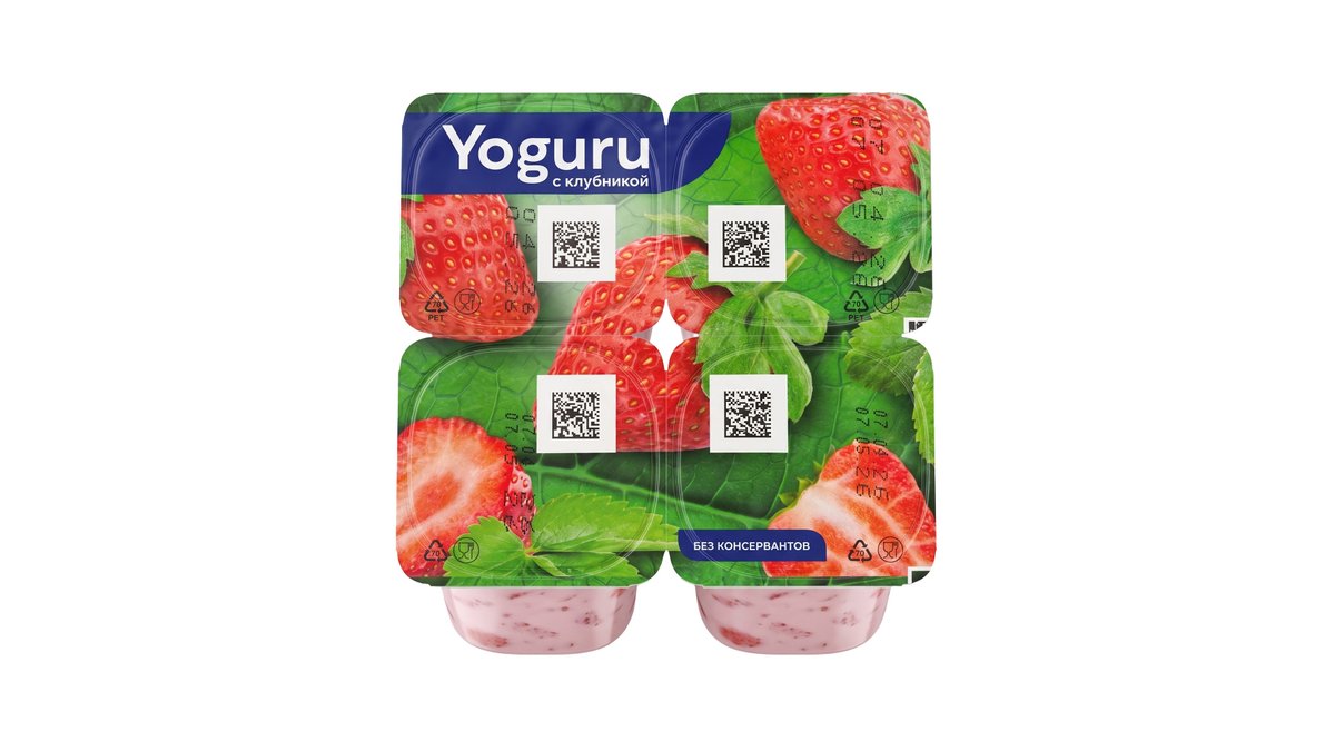 Yoguru Йогурт strawberry (125 g)