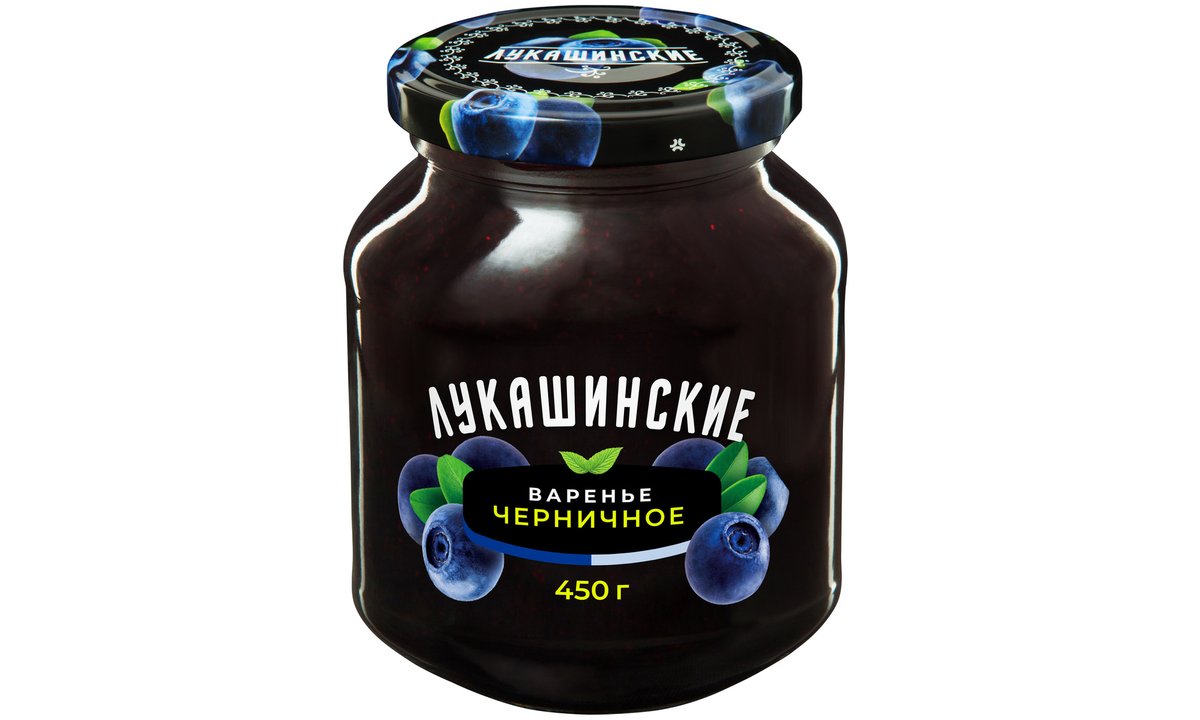 ლუკაშინსკიე Jam მოცვის (450 g)