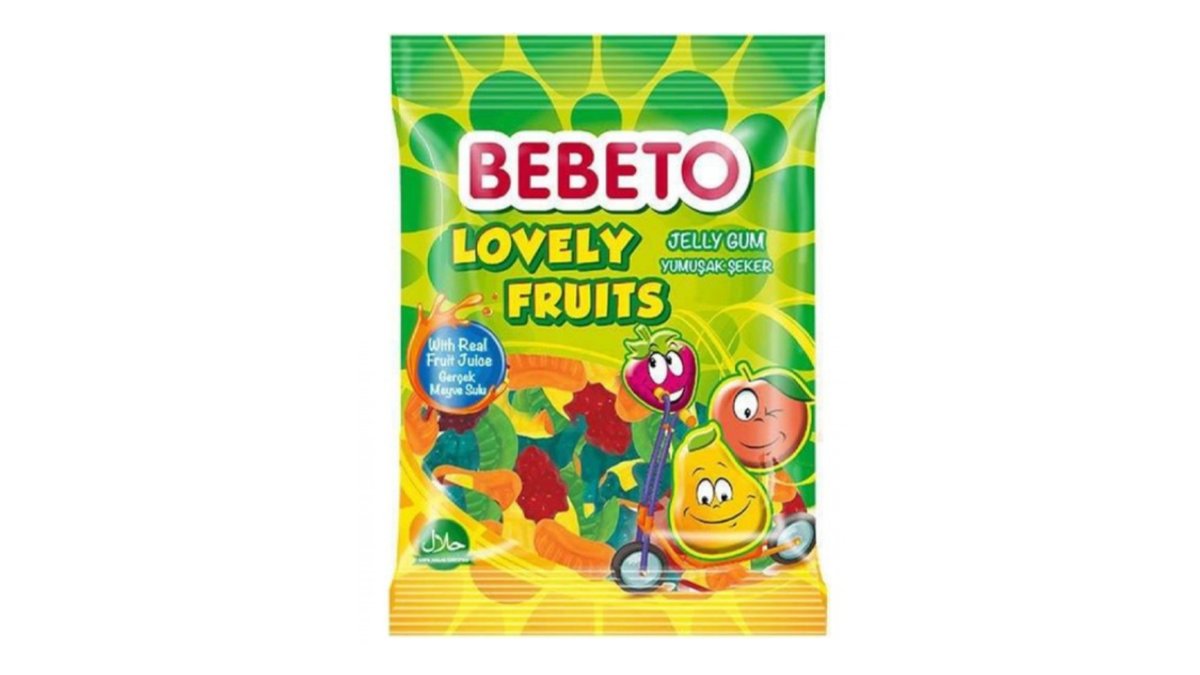 Bebeto конфета Fruit and vanilla flavor (80 g)