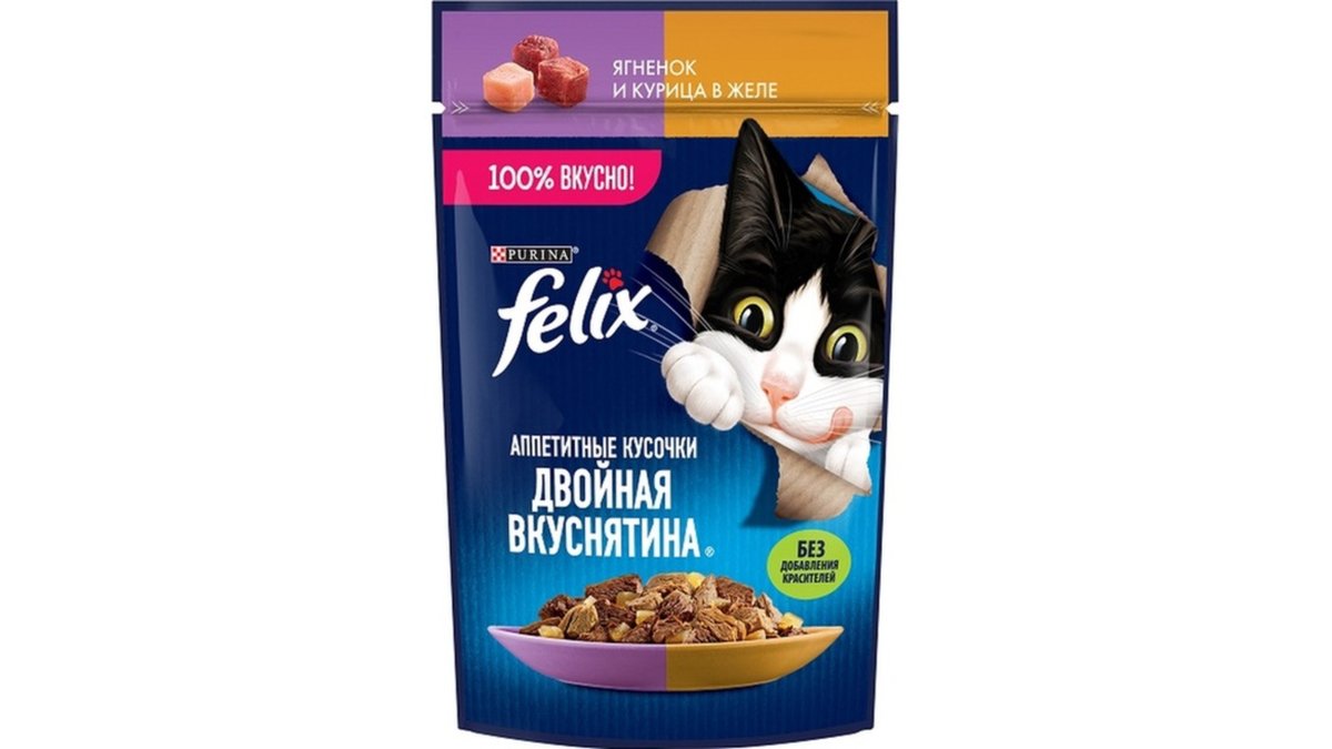 Felix Корм для животных Lamb & Chicken (75 g)