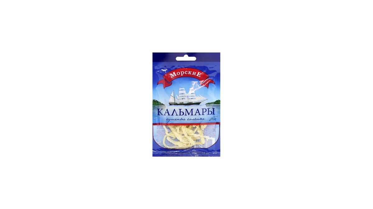 MORSKIE dried squid გამომშრალი მარილ (18 g)