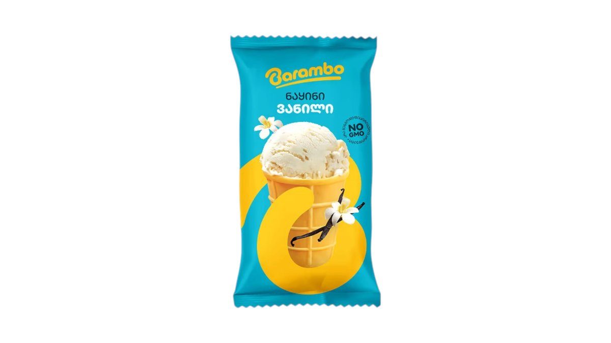ბარამბო мороженое vanilla (ჭიქა)