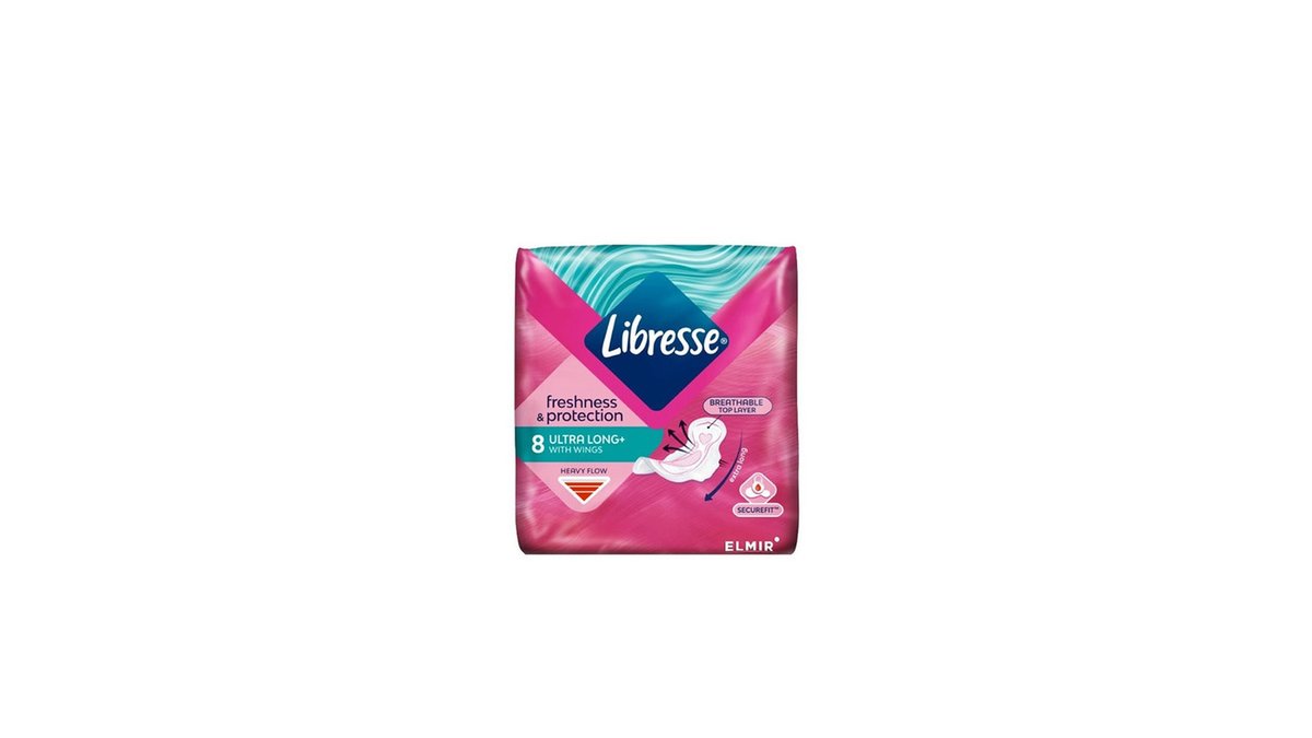 LIBRESSE Гигиеническая прокладка invisible long wing (8 pcs)