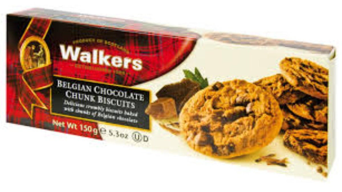 Walkers Песочное печенье chocolate insert (150 gr)
