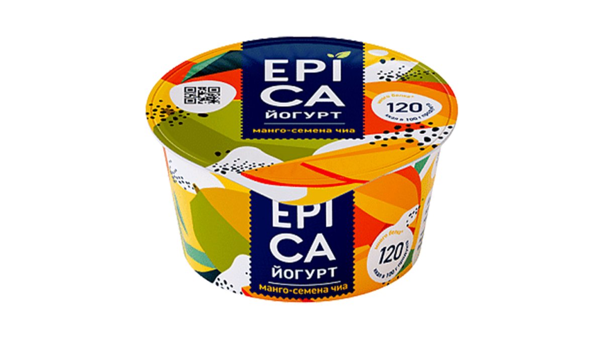 ეპიკა იოგურტი Mango and Chia Seeds (130 g)