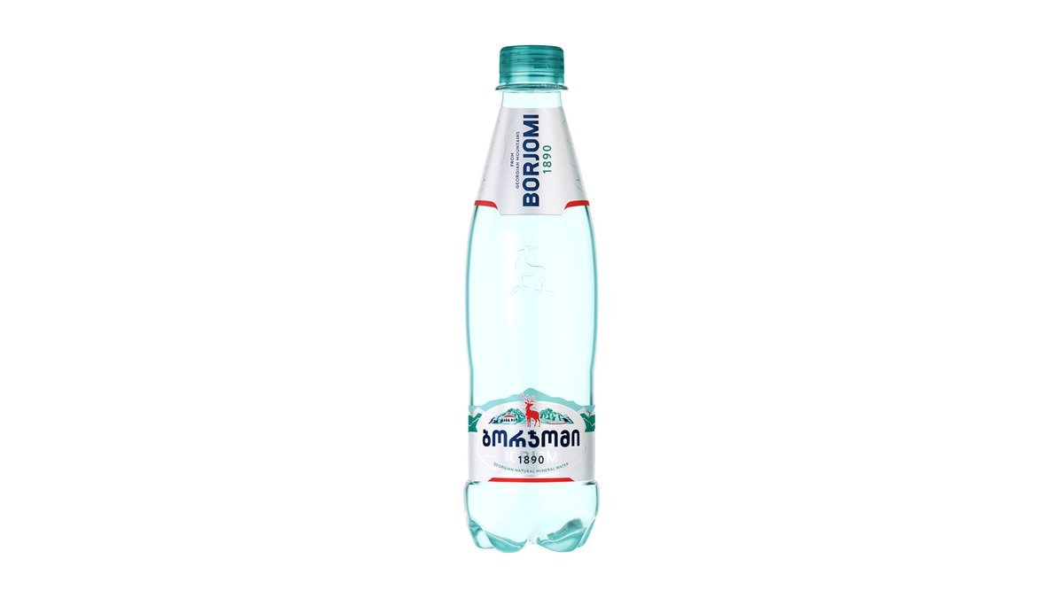 Borjomi გაზიანი წყალი (0.5 l)