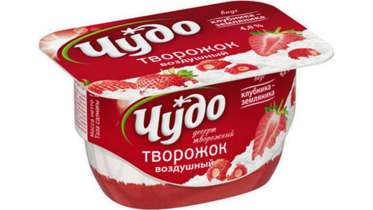 Chudo Sour cream strawberry-wild strawberry (100 g)