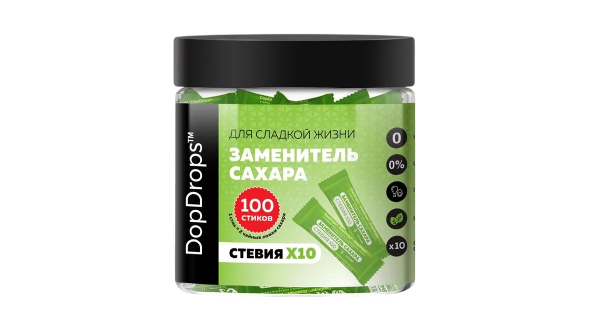 DopDrops Sweetener Stevia (100 pcs)