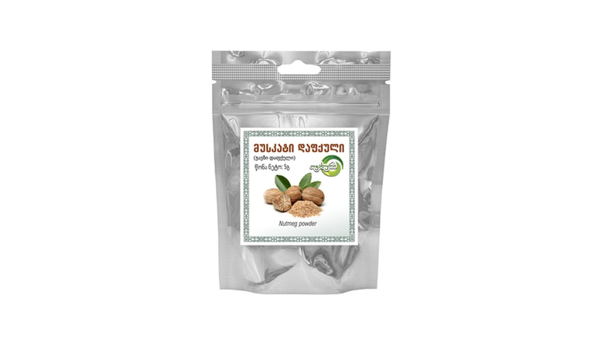 გემოს დამატკბობლები ground nutmeg (5 gr)