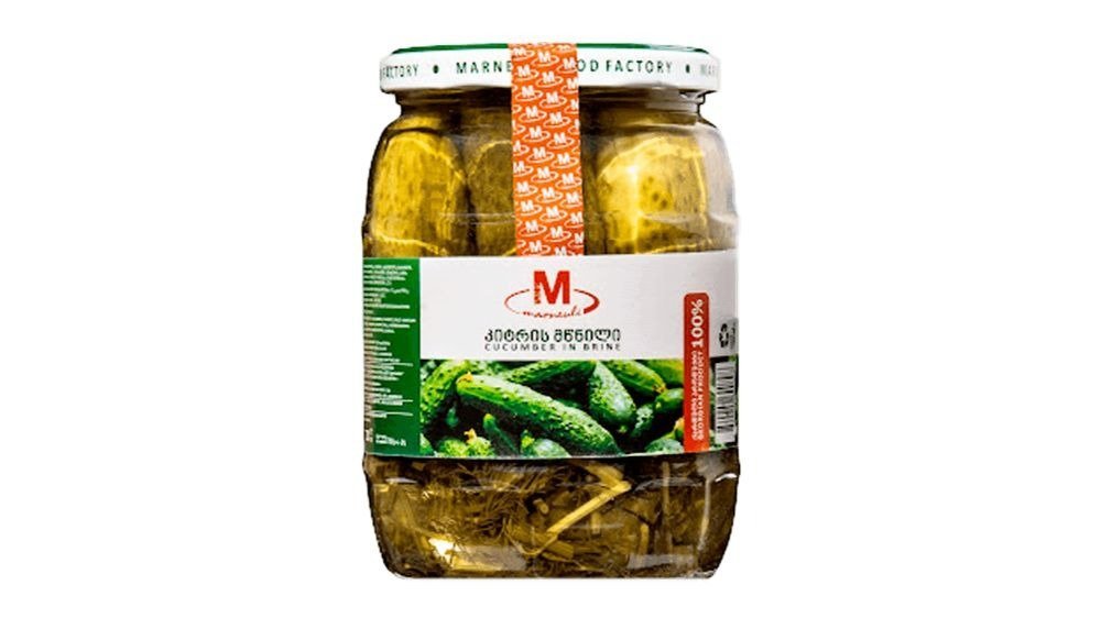 Marneuli კონსერვირებული კიტრები cucumber pickle (700 gr)