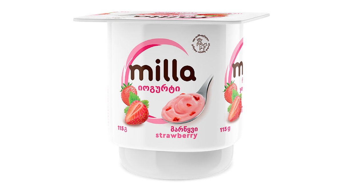 მილა იოგურტი strawberry 3.5% (115 g)