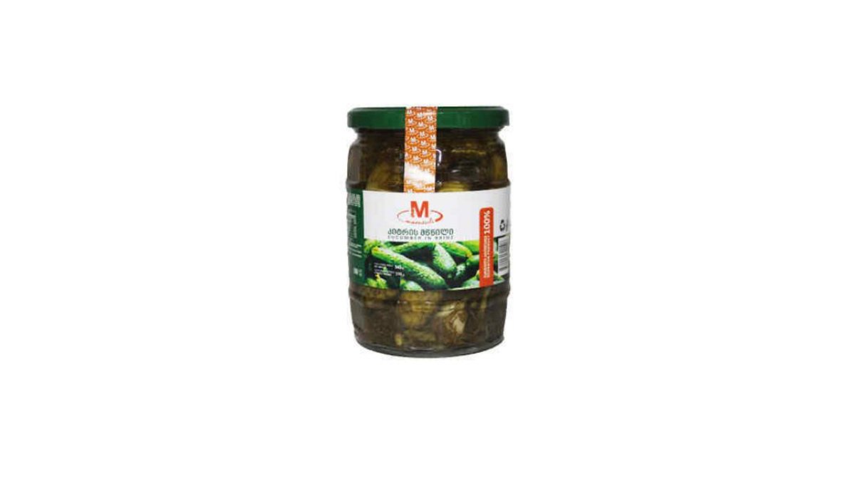 M- კონსერვირებული კიტრები cucumber pickle (545 g)
