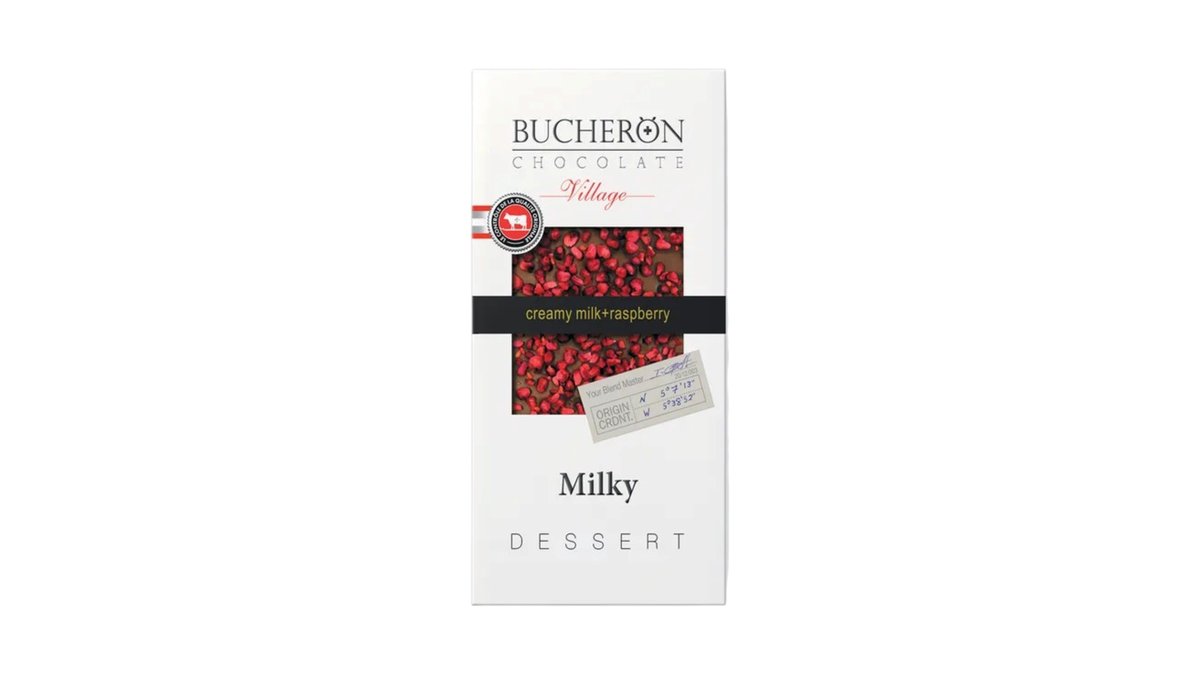 BUCHERON VILLAGE შოკოლადი რძიანი მალინის (85 g)