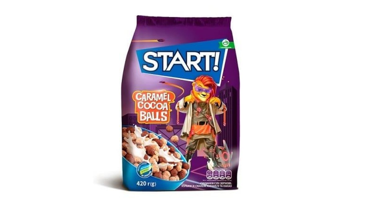 ბურბუშელა with caramel and cocoa balls (420 g)
