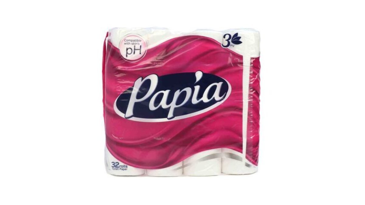 პაპია туалетная бумага 3-ply (32 pcs)