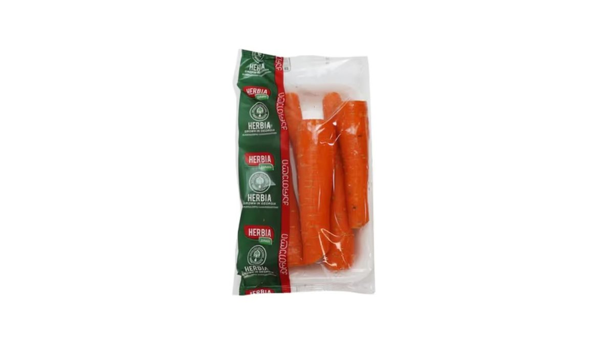 Herbia Очищенные Морковь სტაფილო (600 g)