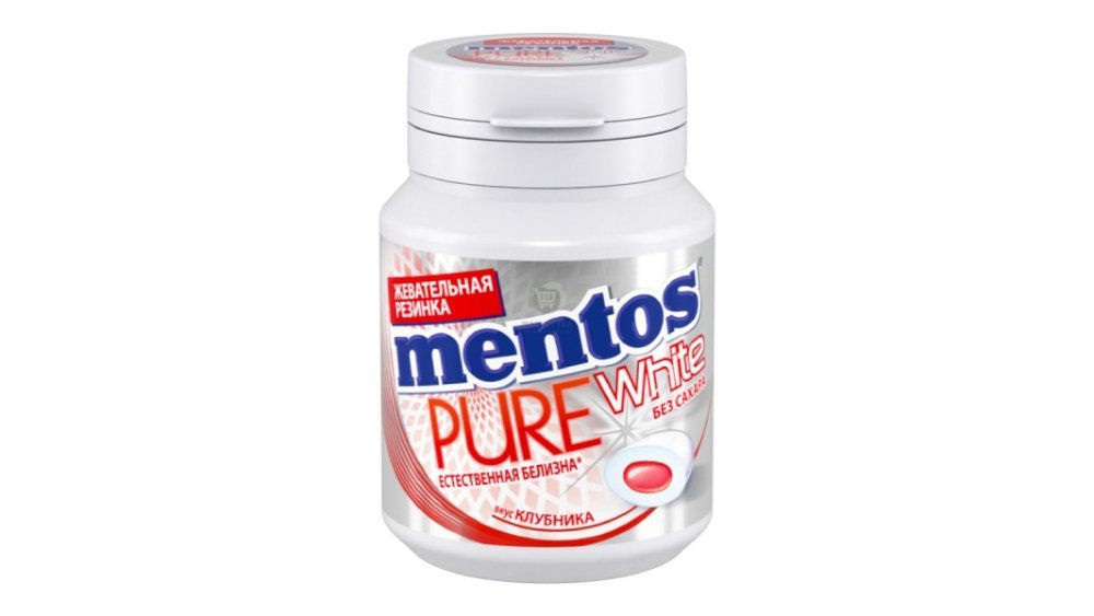 Mentos ჟვება რეზინა Strawberry (54 g)