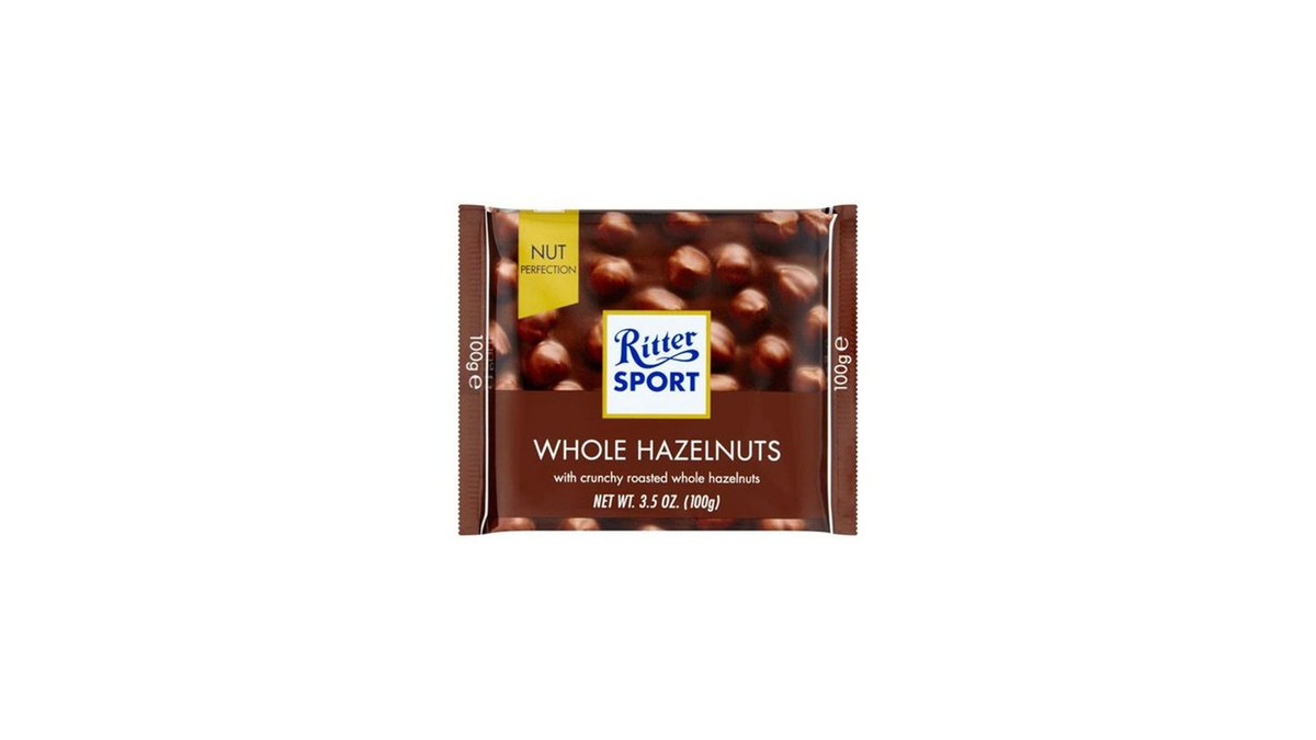 RITTER SPORT Chocolate Whole Hazelnuts (100 g)