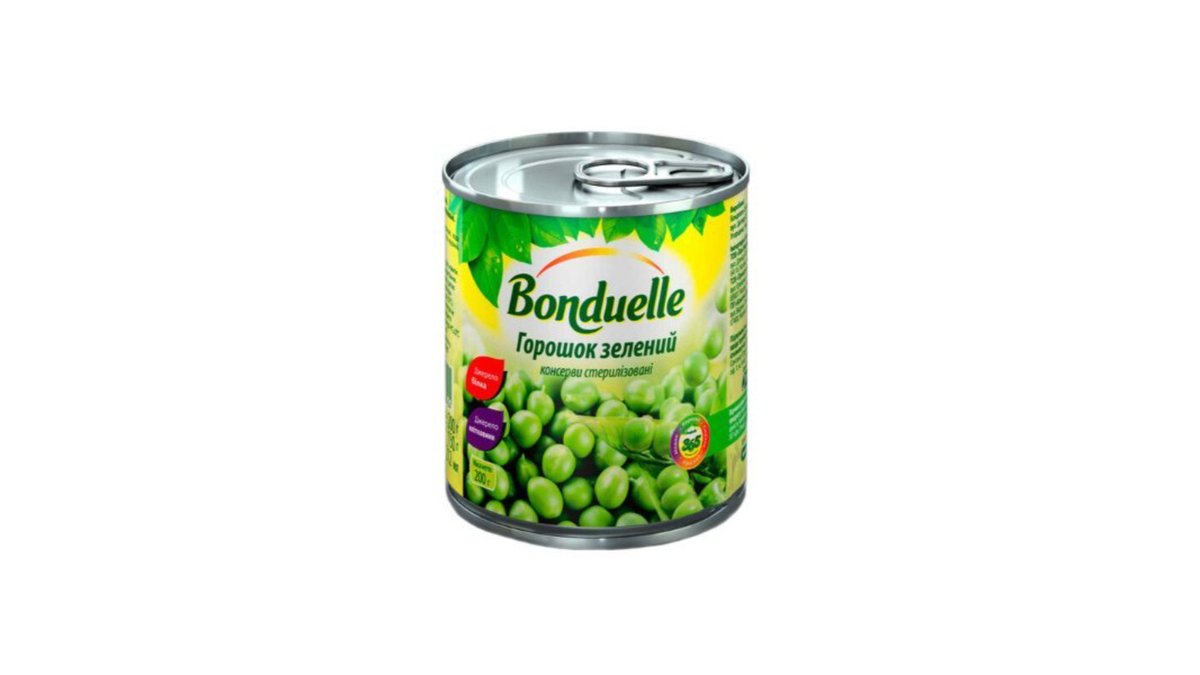 Bonduelle კონსერვირებული მटरები მწვანე ბარდა (212 g)