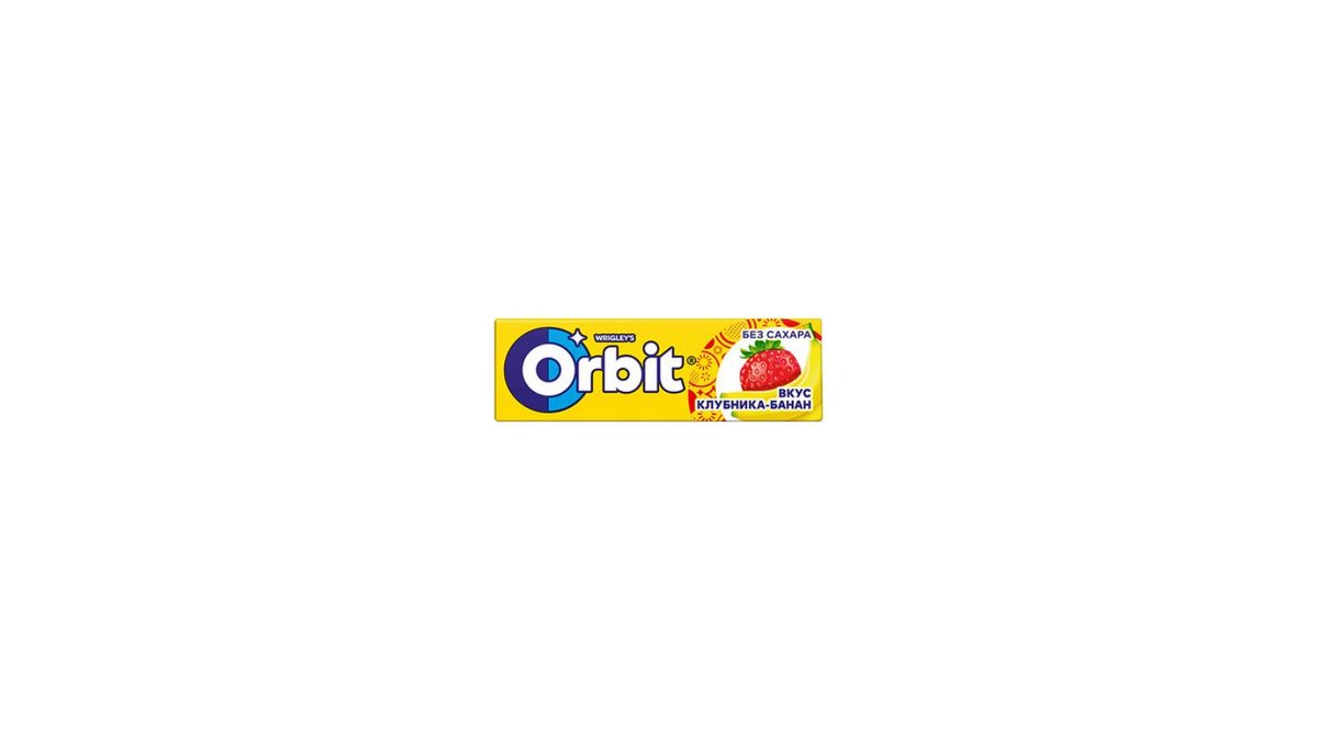 Orbit chewing gum Strawberry and Banana (13.6 g)