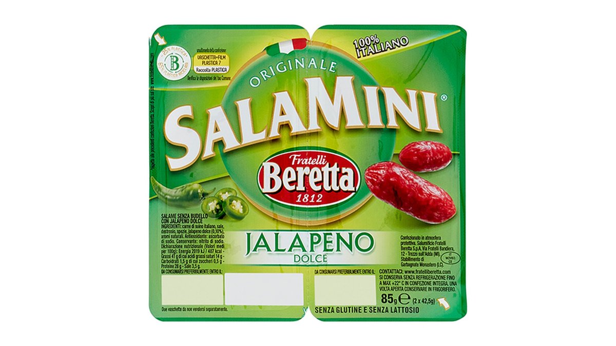 Beretta შპეკი Jalapeno Gluten Free (85 გ)