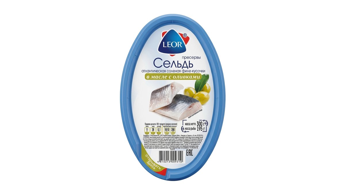 ლეორი рыба ზეთისხილით (300 გ)