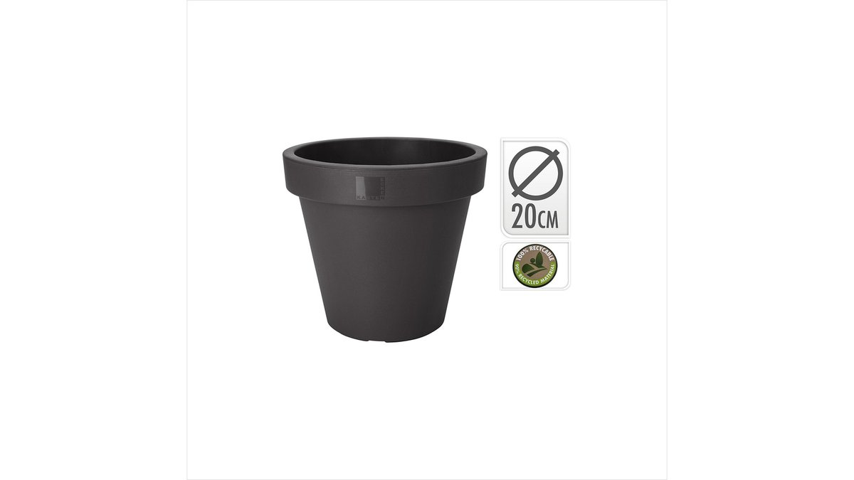 Koopmann Цветочный горшок ანტრაციტი (20 cm)