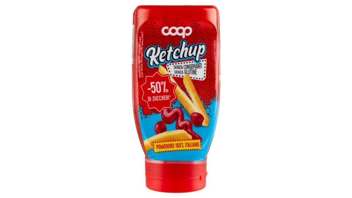 COOP კეტჩუპი 50% less sugar (280 g)