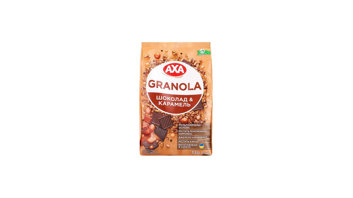 AXA საუზმის მარცვლეული ნაზავი with Honey and Chocolate (330 g)