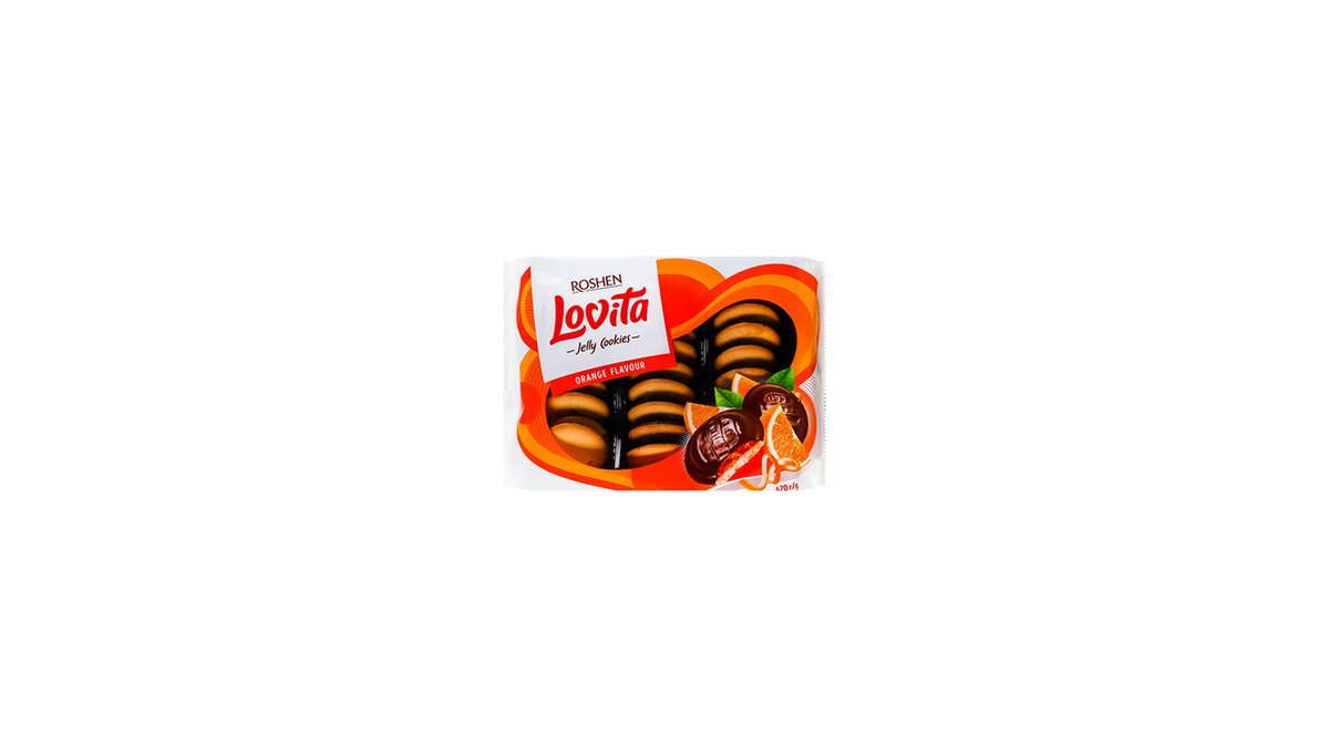 Roshen Пес очное печенье orange filling (420 g)