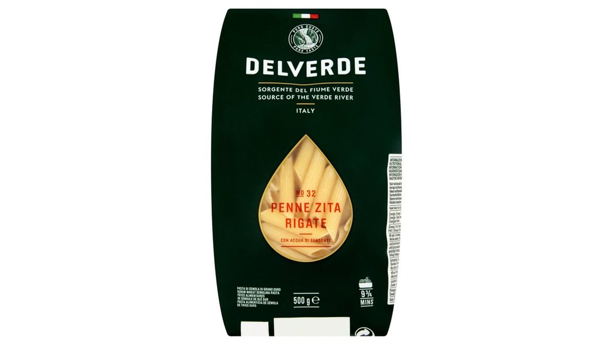 Delverde Паста Penne Zita Rigate N32 (500 g)