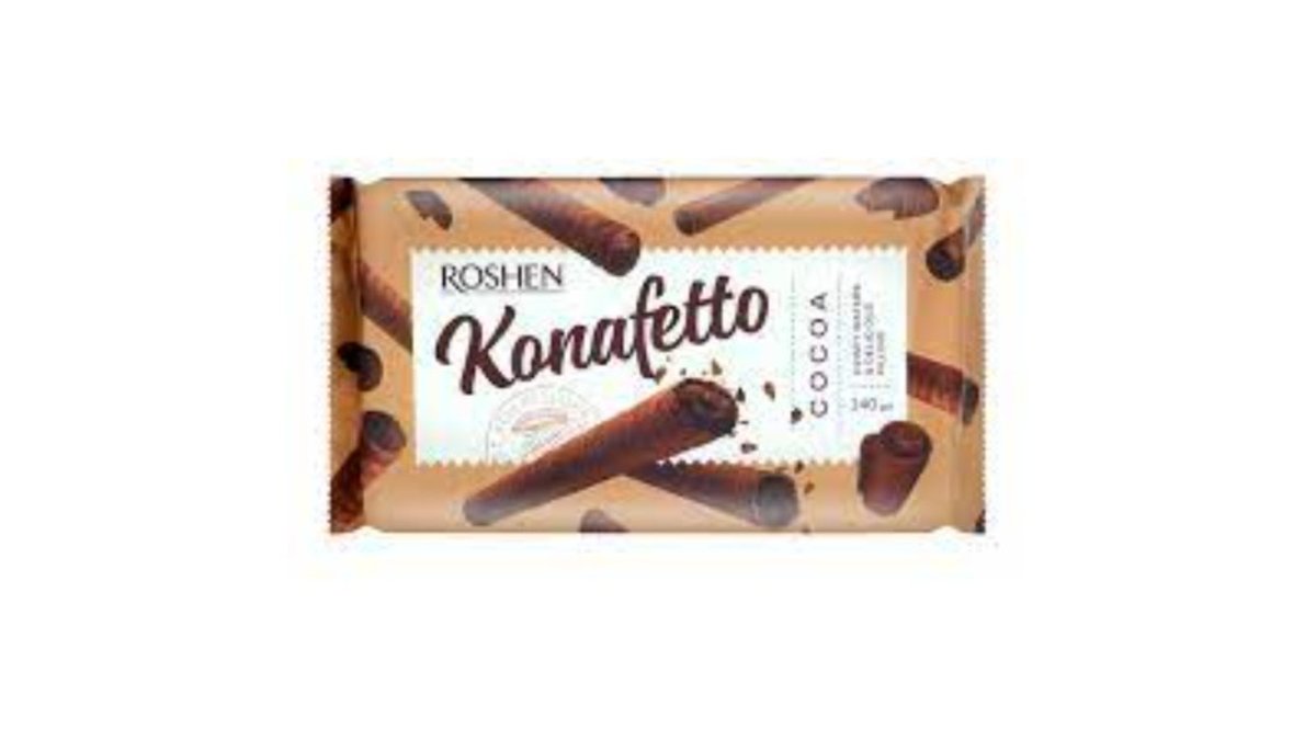 Roshen ვაფლი Cream-Cocoa Conafetto Cocoa (140 g)
