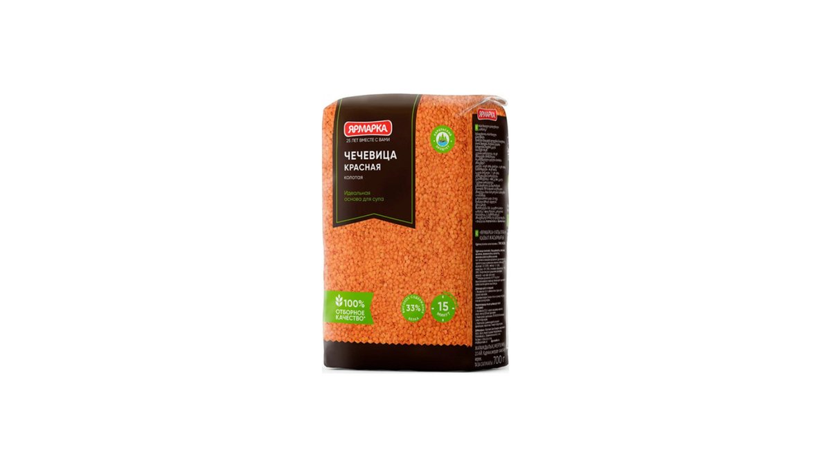 Yarmarka Red Lentils Red Lentils Crushed (700 g)