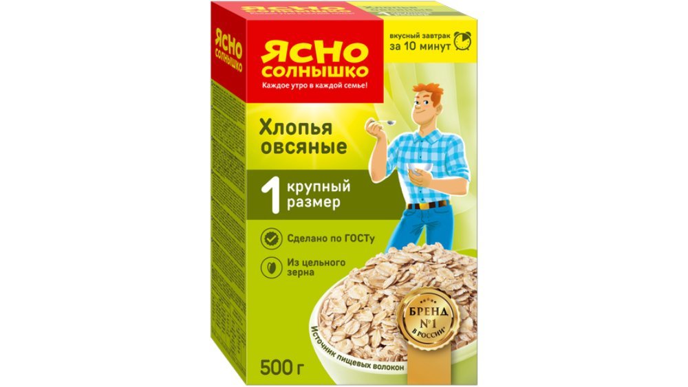 Yasno Solnyshko Овсянка No.1 (500 g)