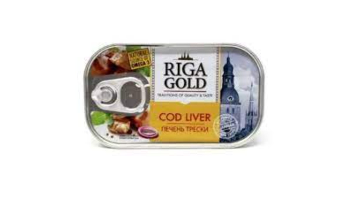 Riga Gold Консервированная Рыба Norwegian cod liver
