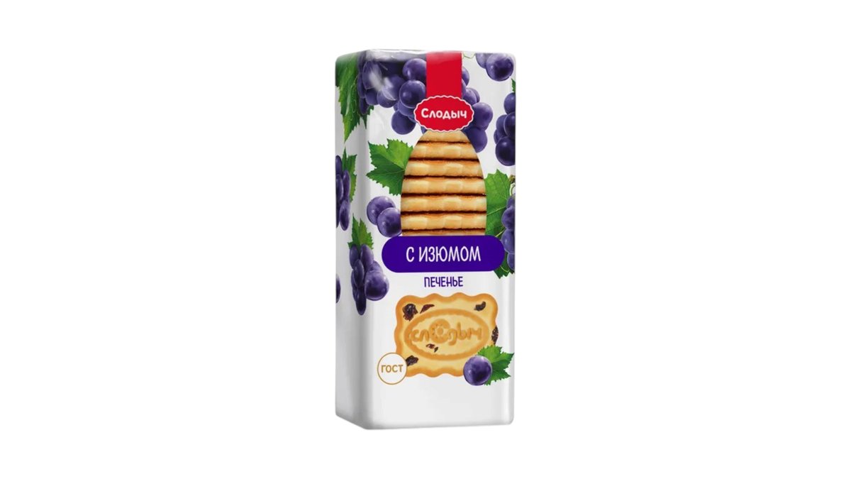 სლოდიჩ cookie with raisins (390 g)