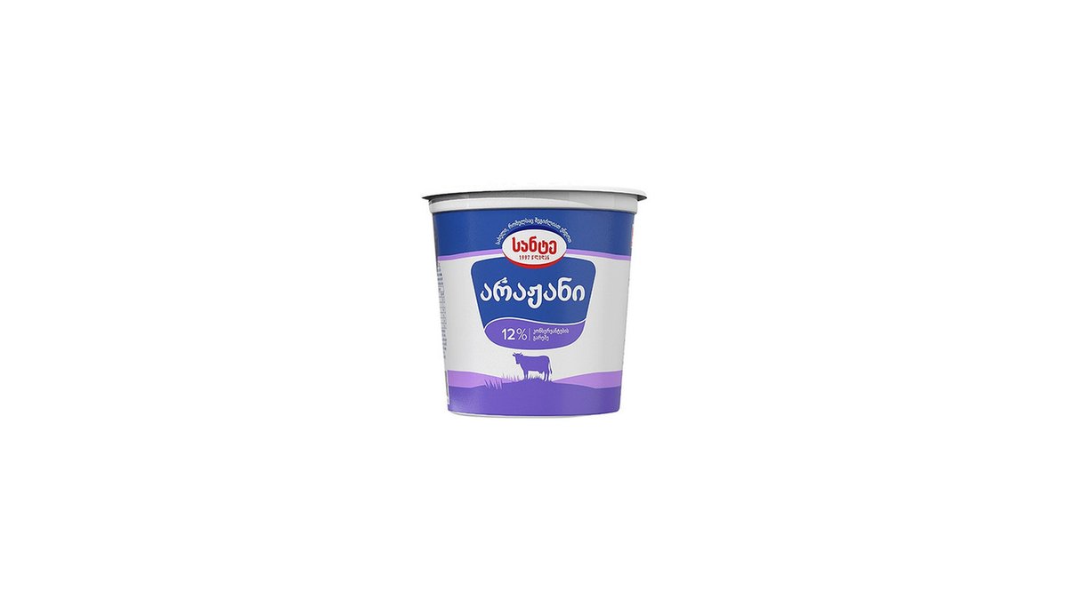 Santes სმეტანა sour cream 12% (800 g)