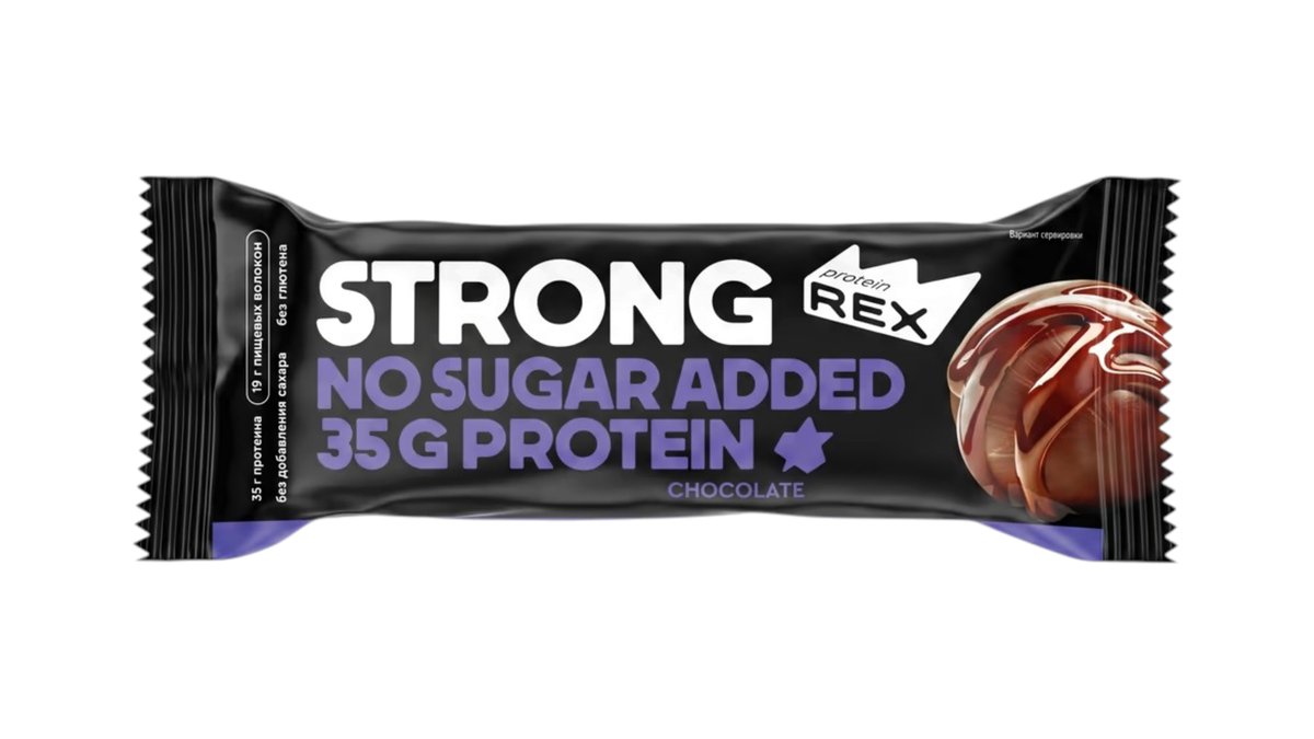 Mr. Protein Протеиновый батончик REX STRONG Chocolate (100 g)